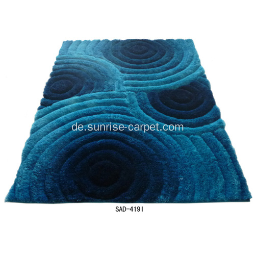 Polyester Shaggy Teppich mit 3D Muster für Home Decoration